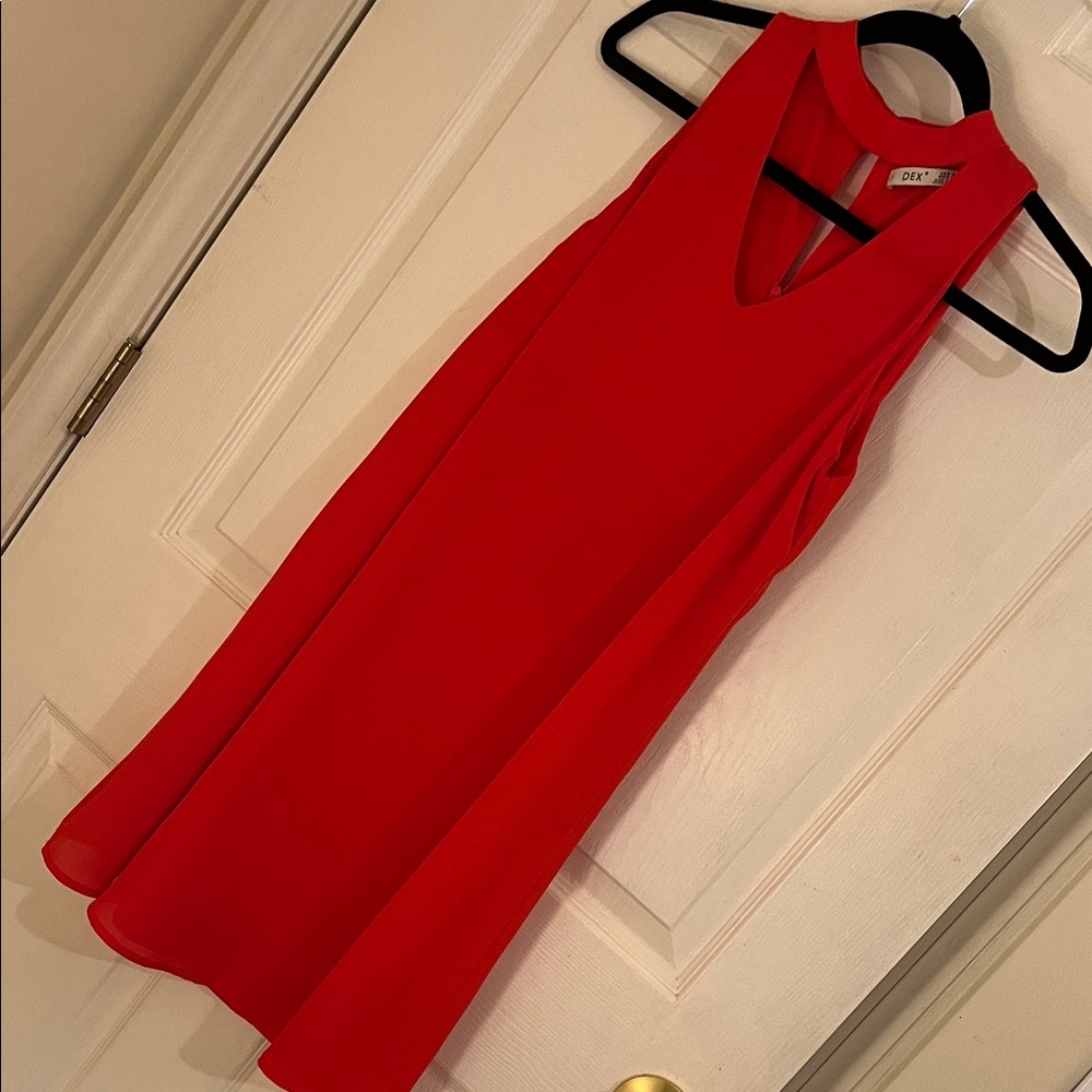 Dex Sleeveless orange/red Dress